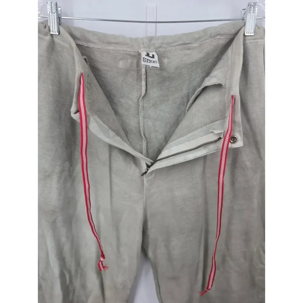 The People of the Labyrinths Hand Dyed Cotton Barrel Pants Made in Holland Large
